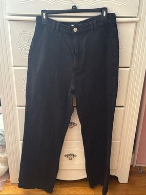 Zara Black Straight Leg / High Waist Jeans